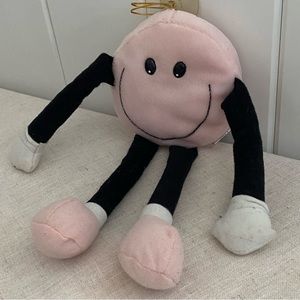 Vintage FLOMO friends forever Plush round Smile Face Plush hanging stuffie 90s